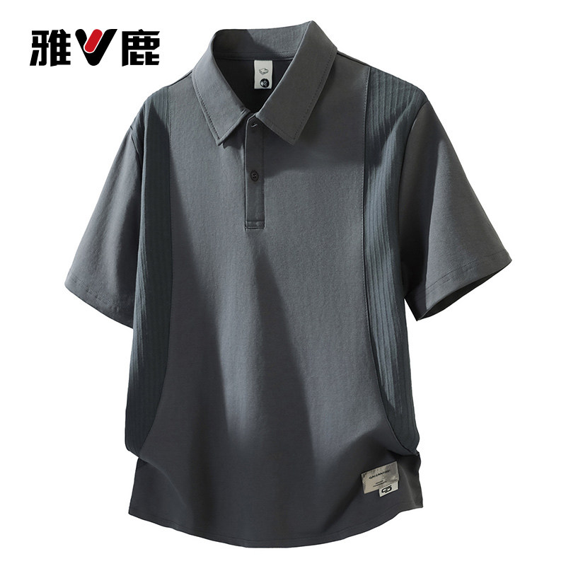 雅鹿夏季休闲Polo衫男款短袖T恤图片