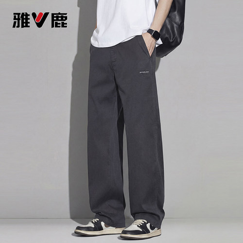 休闲裤2026夏季新款直筒宽松