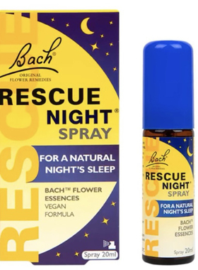 Bach花精夜用急救口服喷雾不含酒精20毫升