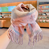 女童宝宝韩版 儿童长款 围巾凯蒂猫女孩子保暖围脖冬季 针织毛线脖套