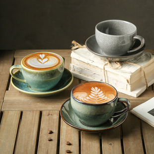 日式 窑变陶瓷咖啡杯耐高温餐厅高档专用马克杯宿舍水杯家用早餐杯