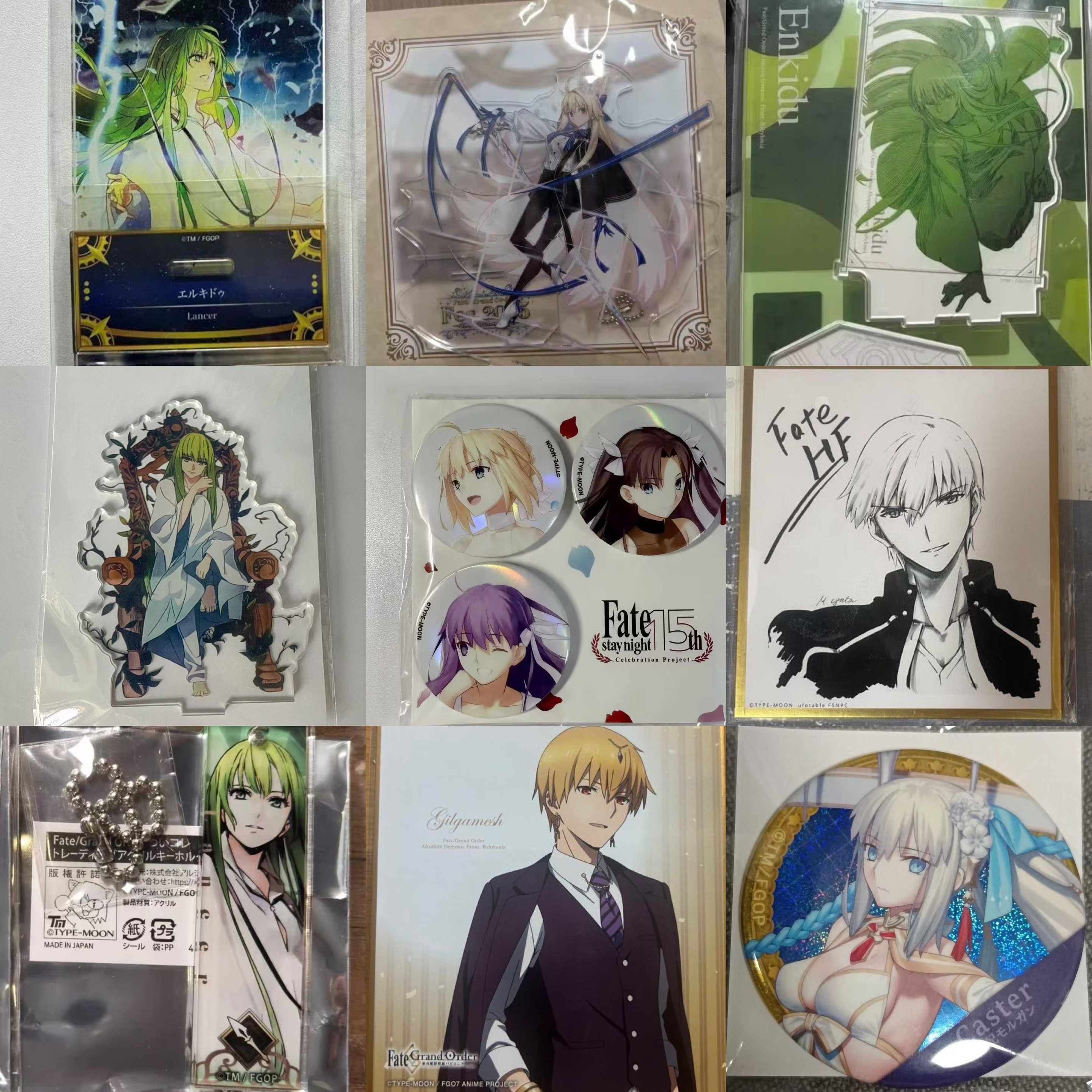 日谷 fate15周年轨迹吧唧动漫徽章/立牌
