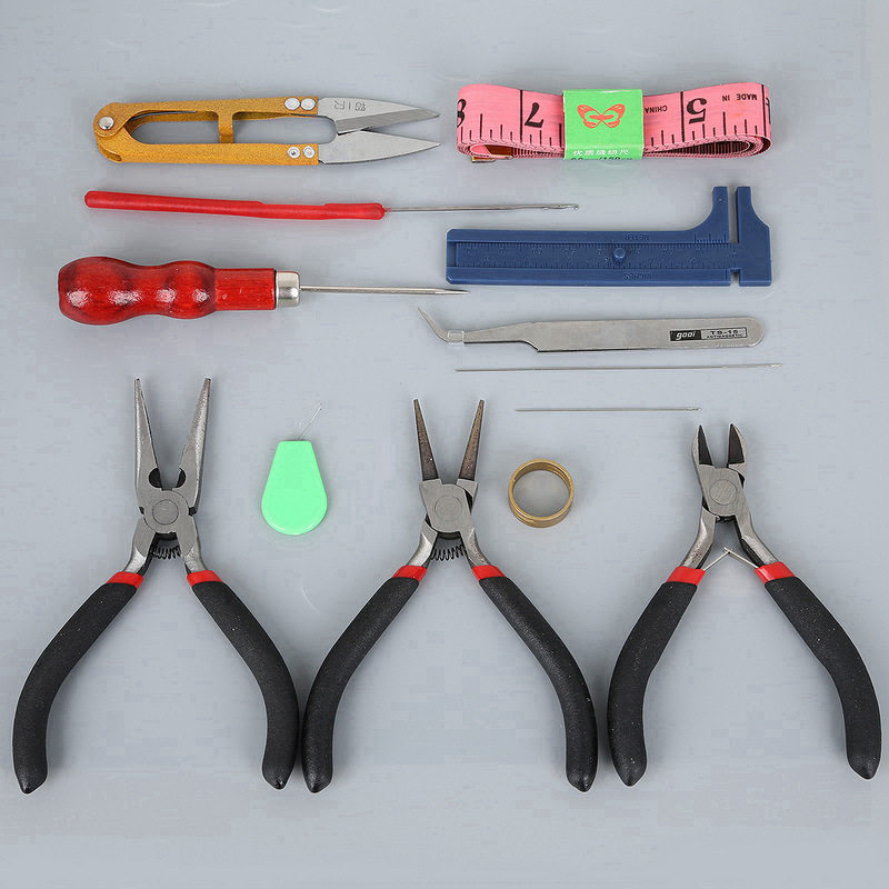 手工制作耳环耳饰珠宝钳多功能尖嘴钳子 DIY工具包材料包