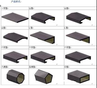 保护套丝字型罩护帘防火阻燃 护罩机床导轨防尘防一杆v伸缩式
