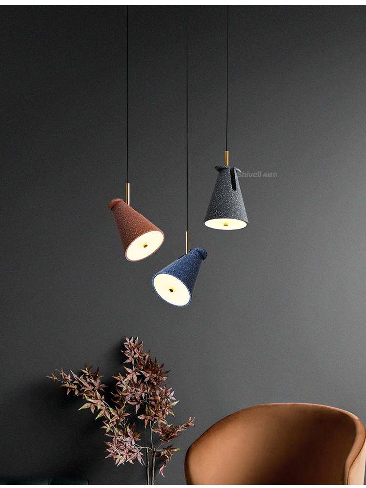 定制希维尔床头吊灯北欧长线单头极简现代简约风格创意个性网红小