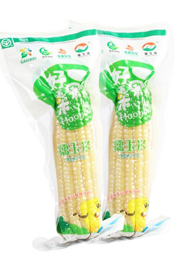 甘肃黄羊河白糯玉米棒加热即食