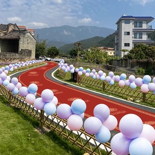 饰婚礼迎宾农村院子路边外景婚房用品大全 结婚路引气球场景布置装
