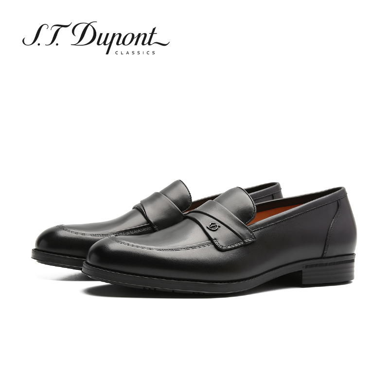 S.T. Dupont/都彭真皮乐福鞋轻便擦色一脚蹬时尚休闲鞋L34130739