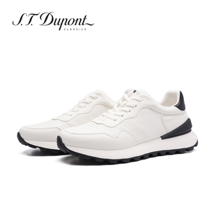 男阿甘鞋 S.T. 白色百搭系带运动鞋 都彭休闲皮鞋 G35160506 Dupont