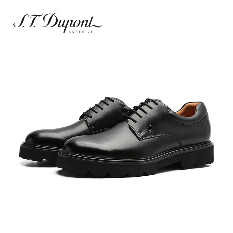 S.T. Dupont/都彭男款德比鞋真皮系带软底商务正装皮鞋E33113214