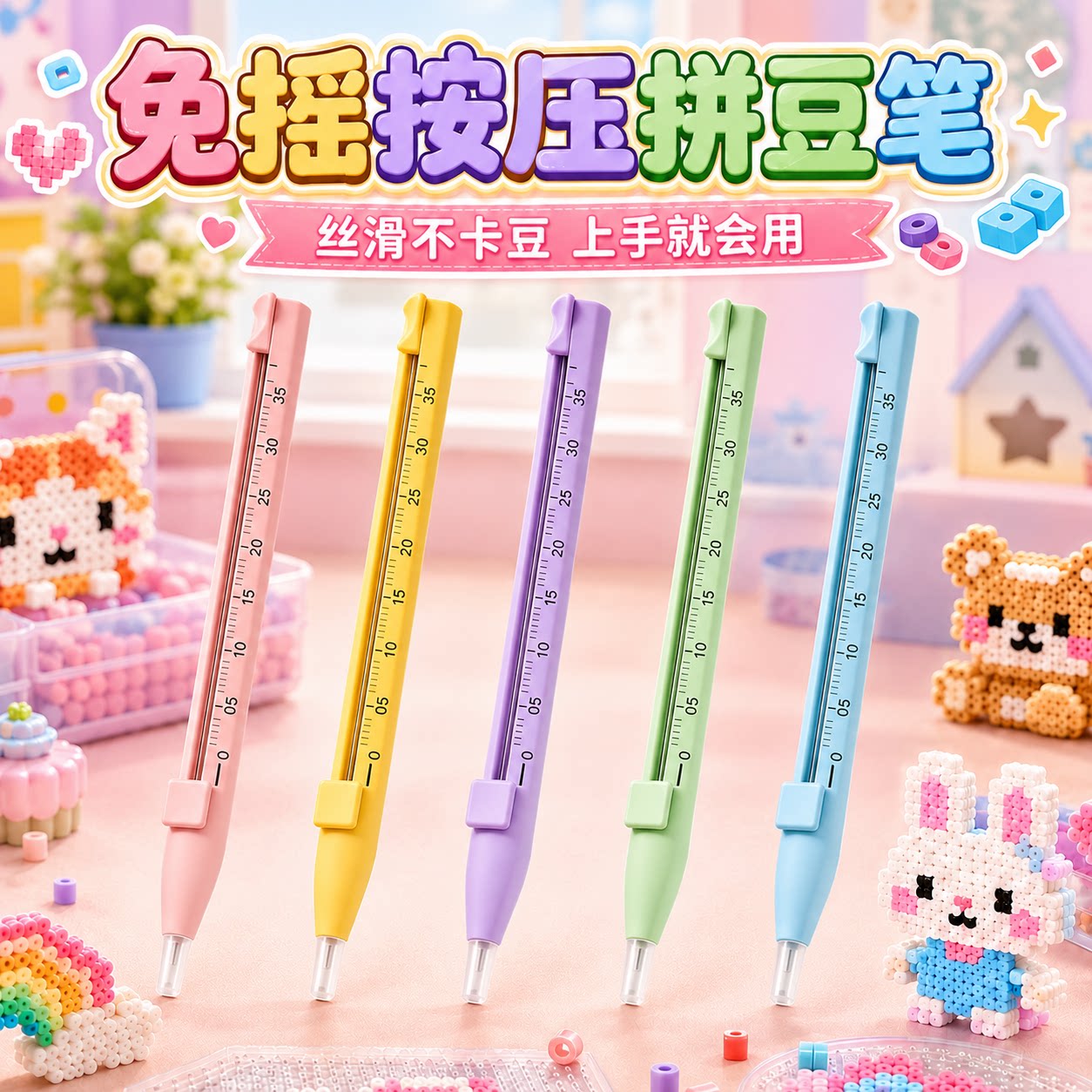 【FLOW正版】免摇按压拼豆笔