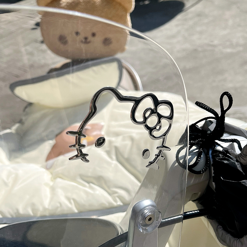 【电动车装饰小配件】kitty贴纸