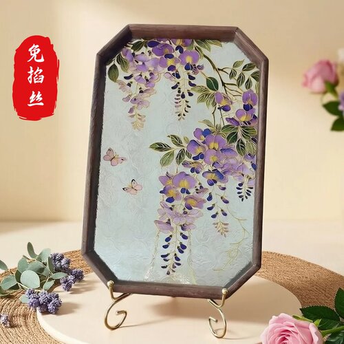 《省时间》免掐丝diy珐琅画装饰