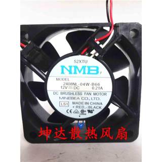 新款原装NMB 6020 DC12V 0.21A 2408NL-04W-B66 温控电阻散热风扇