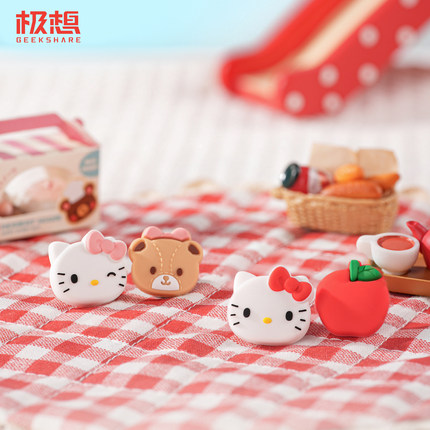 极想 任天堂switch2摇杆帽oled摇杆套NS2三丽鸥联名hello kitty猫joycon按键蘑菇头硅胶保护帽可爱lite布丁狗