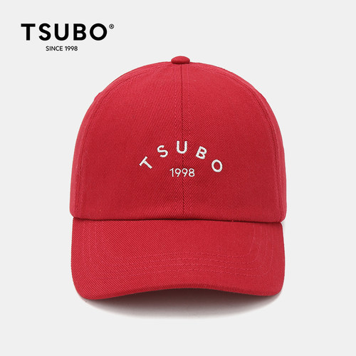 TSUBOlogo棒球帽酒红色