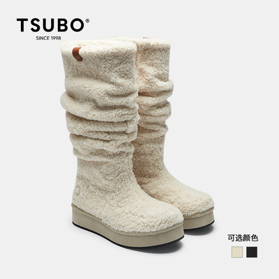 TSUBO2024新款加绒加厚雪地靴