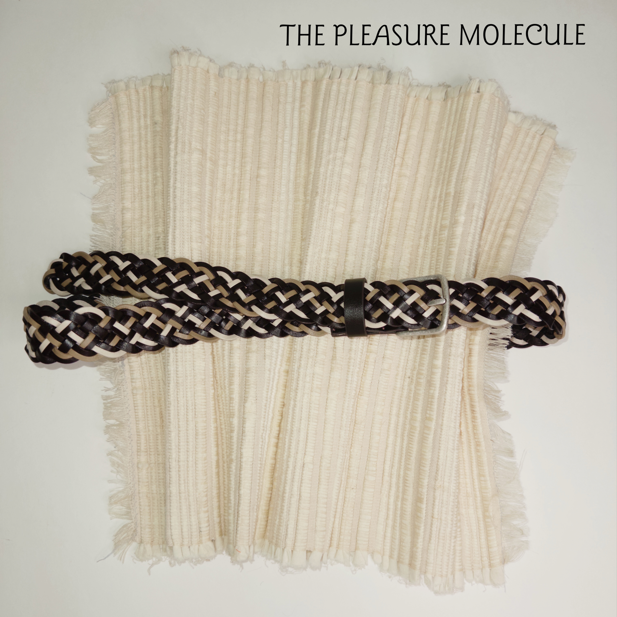 tpm新款手工混色编织皮带牛皮