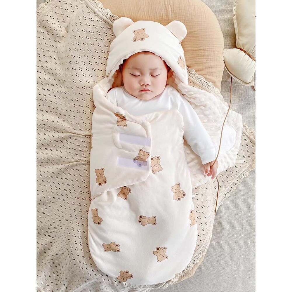 全棉纯棉婴儿宝宝新生纯棉恒温睡睡袋/防踢被