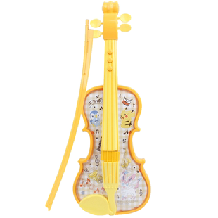 皮卡丘小提琴儿童玩具可弹奏电子仿真道具拍摄影初学者启蒙手提琴