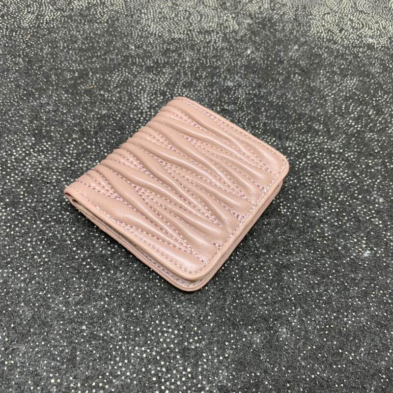 熙熙狸皱纹羊皮里外皮钱包卡包