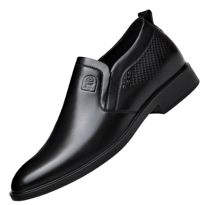 老人头高档商务风秋季中年皮鞋