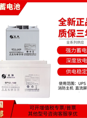 圣阳蓄电池SP12-24FR12V24A26A33A38A40A50A65A100AH直流屏UPSEPS