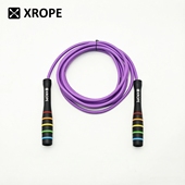 XROPE多彩五彩硅胶防滑圈手柄6mm常温PVC负重绳跳绳大惯性不绕绳