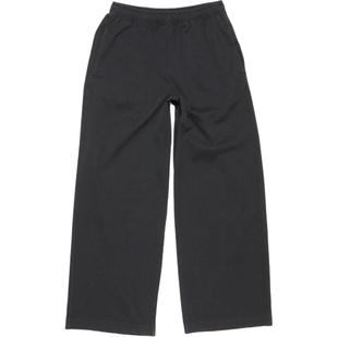 山羊Make自主AC风格 黑色休闲宽松直筒裤 男女同款宽松运动裤