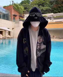 山羊Make自主泰坦尼克号VTM风格拉链帽衫重磅连帽外套高克重 vibe