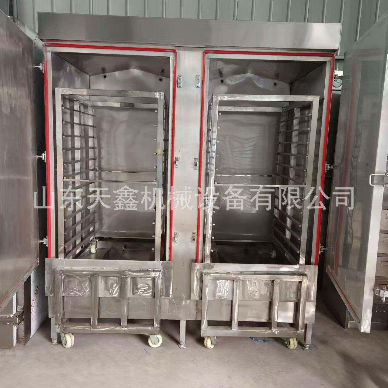 江苏苏州馒头蒸房不锈钢单双门蒸房推车式蒸箱馒头蒸箱蒸车
