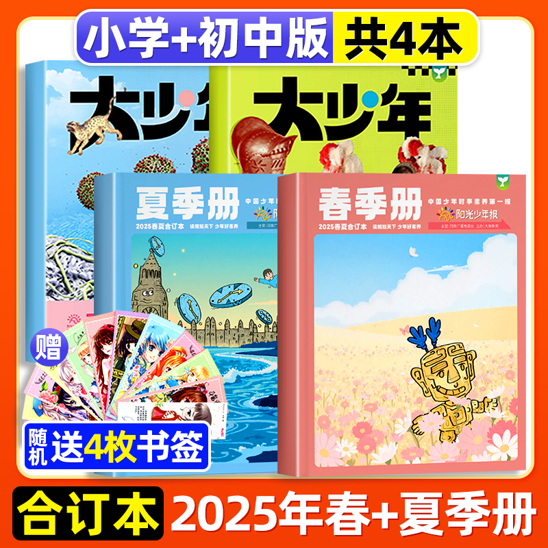 阳光少年报春夏秋冬合订本全套