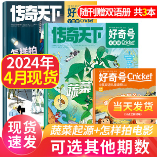 单本2022 Media科学历史文化少儿科普百科 跨年2024全年 半年订阅 好奇号杂志2024年4月 中文版 现货 美国Cricket 送1共3