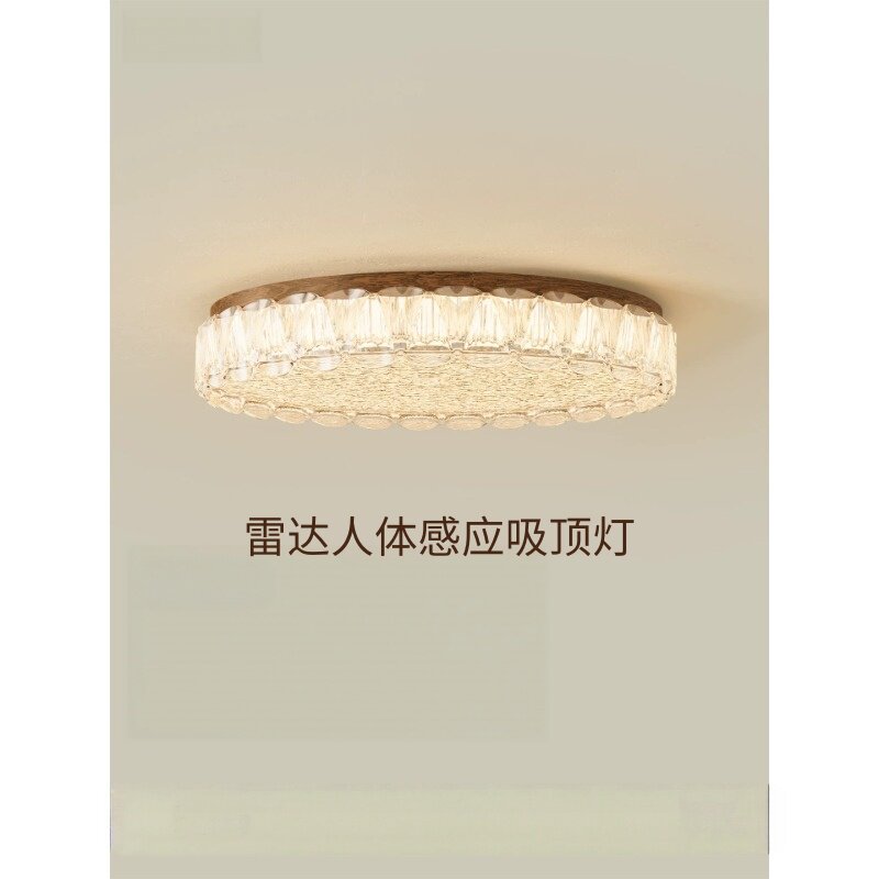 雷达人体感应吸顶灯LED圆形玄关过道楼道口地下室门口智能感应灯