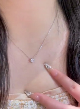 轻奢气质甜美温柔锆石项链女