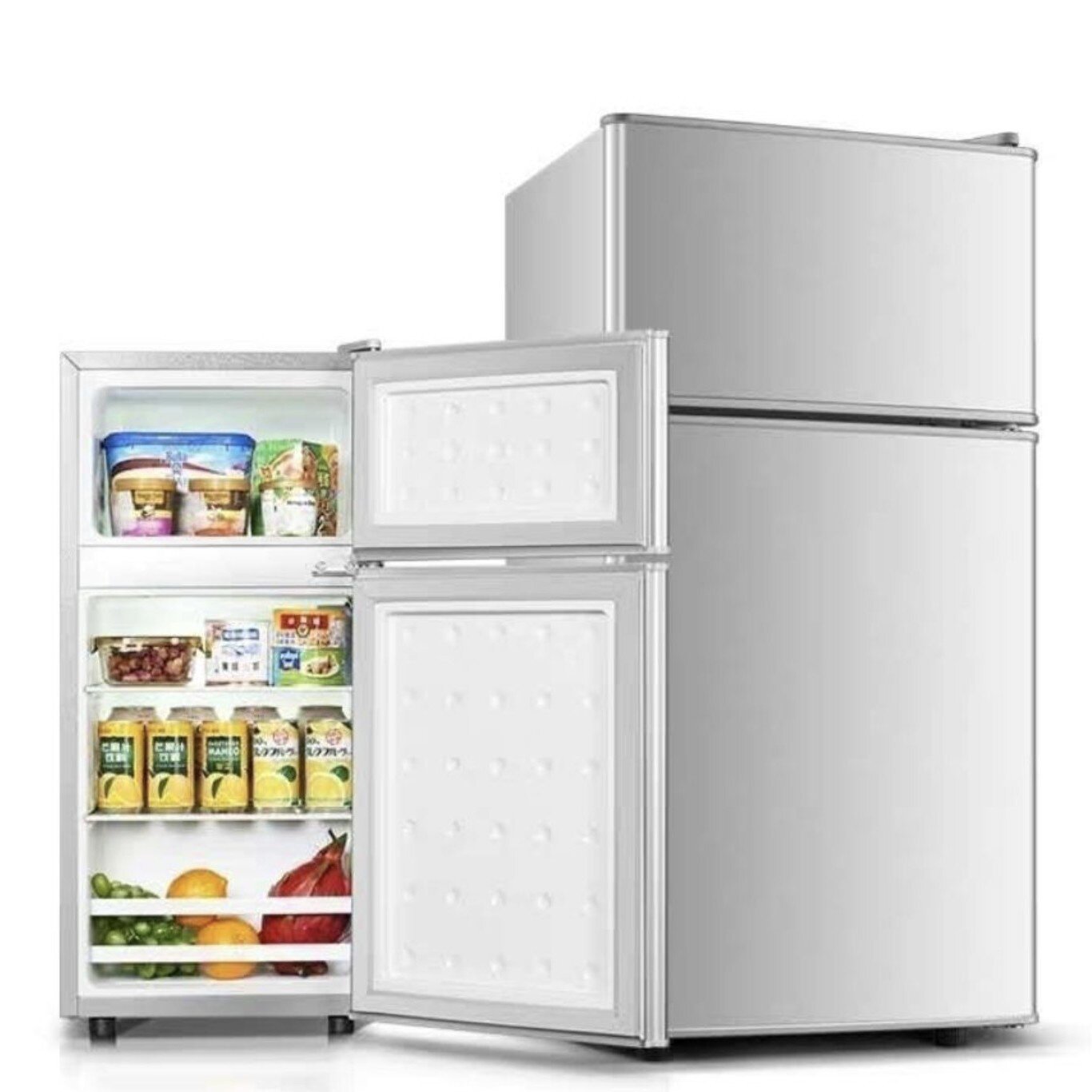新品压缩机袖珍小冰箱家用两门小型二人小冰箱迷你宿舍租房电冰箱