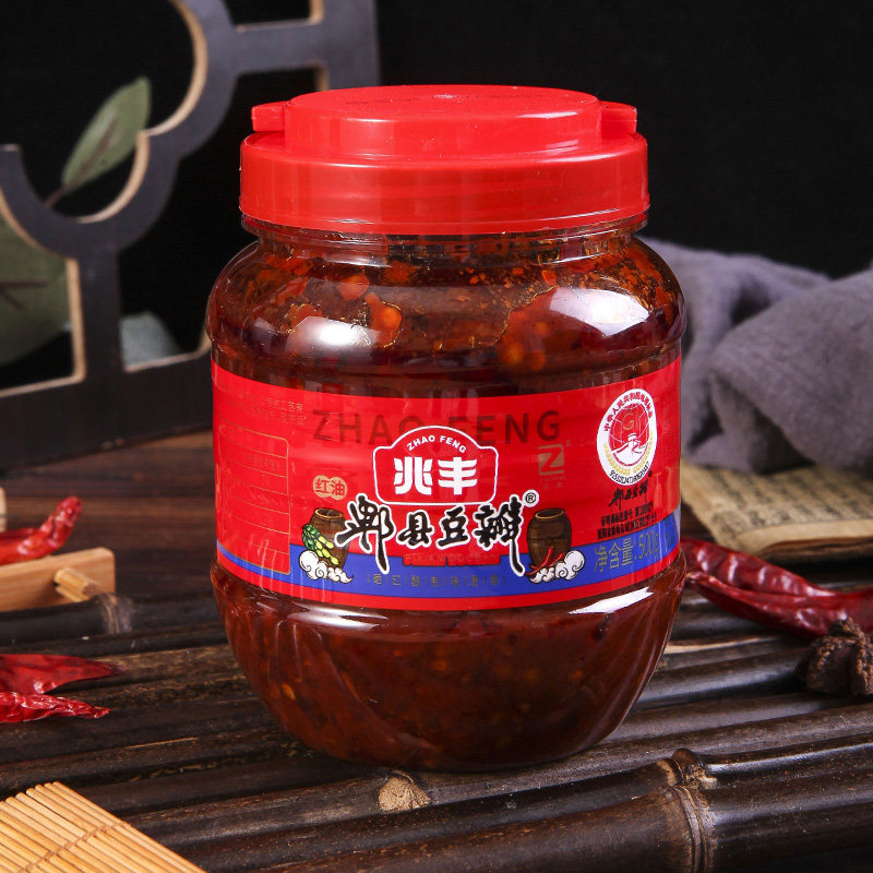 兆丰180天郫县豆瓣酱500g红油四川特产调味料正宗辣椒酱自然发酵