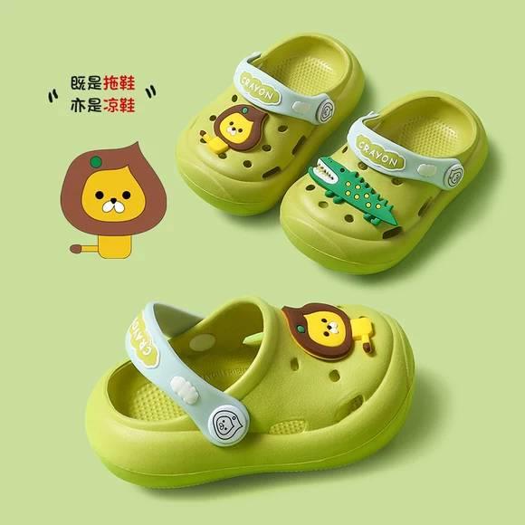 男童凉鞋卡通小童洞洞鞋软底防滑宝宝沙滩婴幼儿卡通儿童凉拖厂家