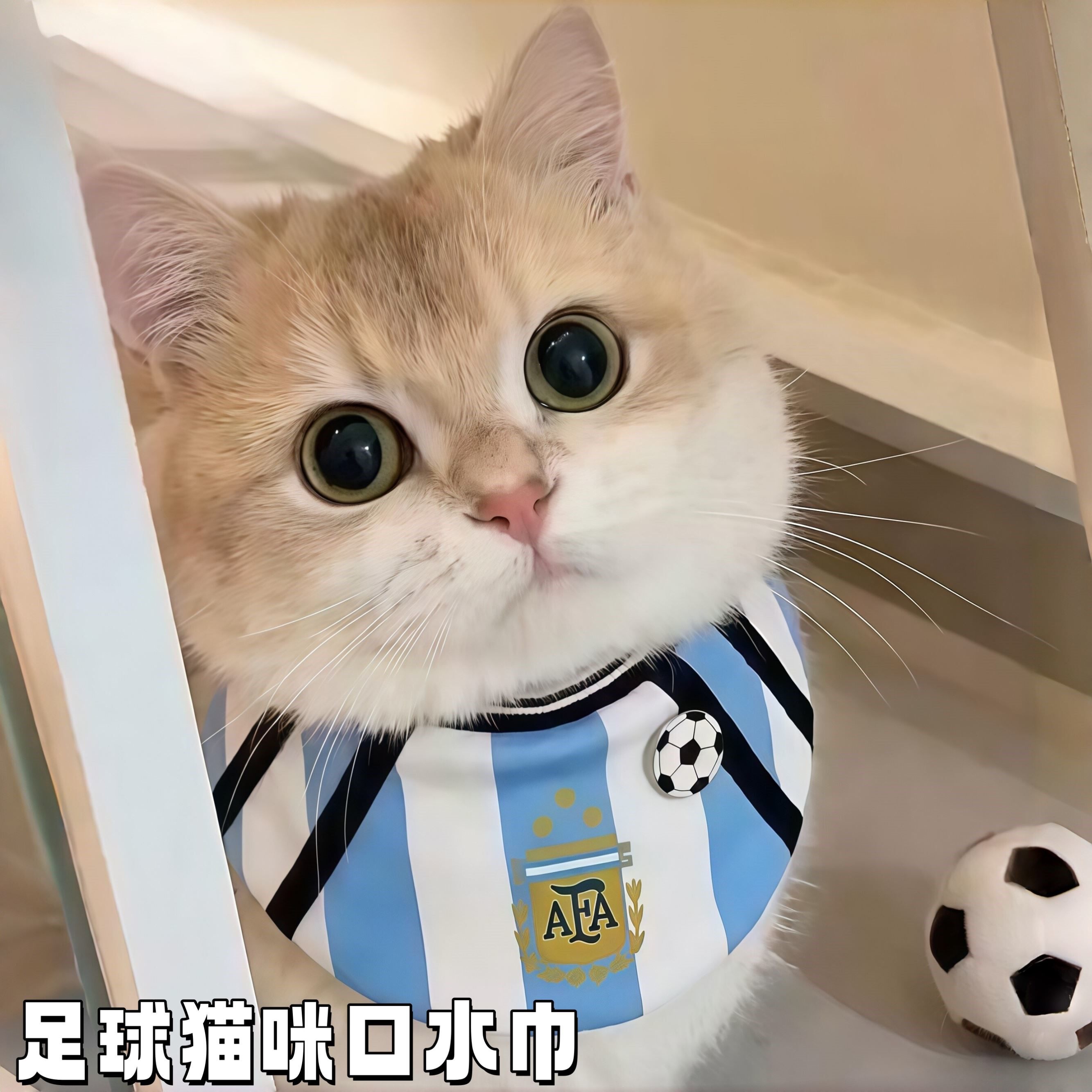 世界杯猫狗防脏吃饭围兜口水巾