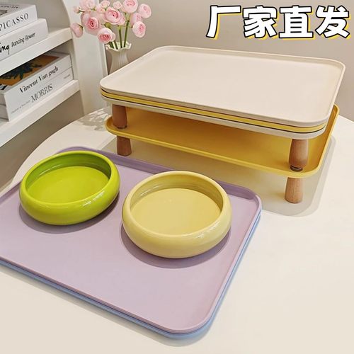 宠物餐盘猫咪自动喂食器盘大口径