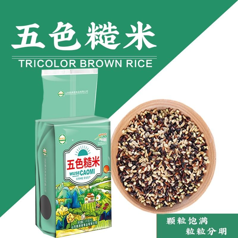 五色糙米杂粮减肥专用糖尿病人粗粮五谷杂粮低脂红米黑米荞麦米燕麦真空新米饱腹抗饿减脂餐代餐主食健身轻食品女士老人控糖餐500g