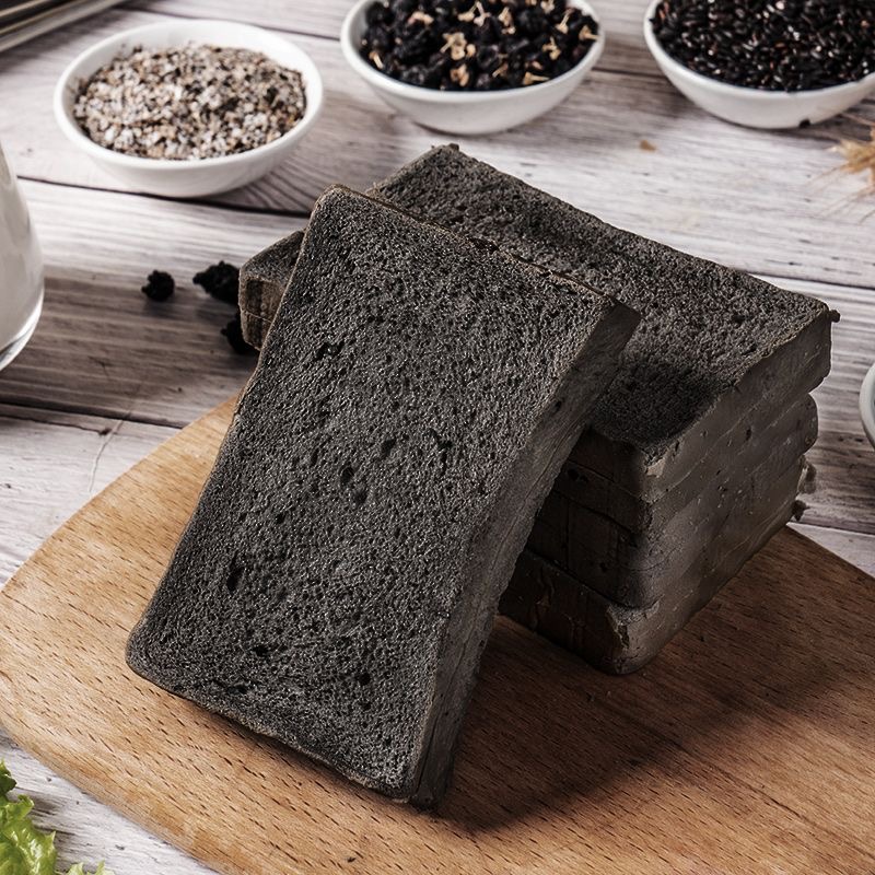 全麦面包减肥专用0脂无糖代餐饱腹糖友食品解馋零食无蔗糖粗粮五黑枸杞桑葚吐司早餐中老年食用控糖低卡夜宵吃了不发胖超安心