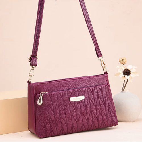 真皮质感多层时尚妈妈包