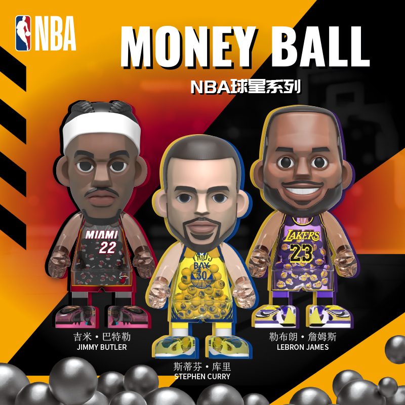 王牌化身NBA篮球球星MoneyBall手办高档收藏公仔詹姆斯巴特勒库里-封面