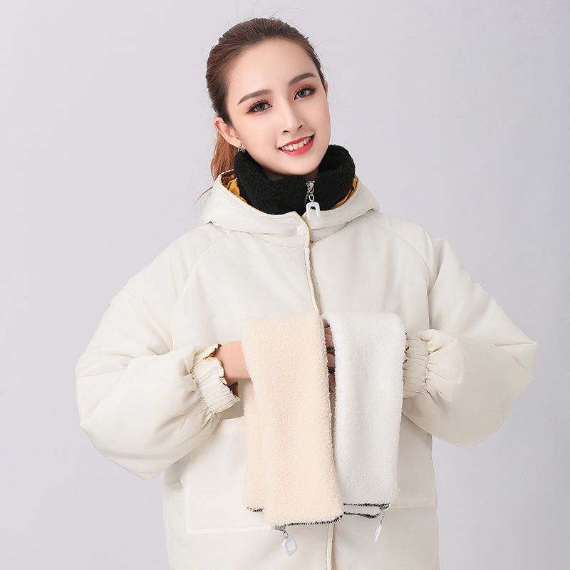 冬季羽绒服外套保暖装饰假领