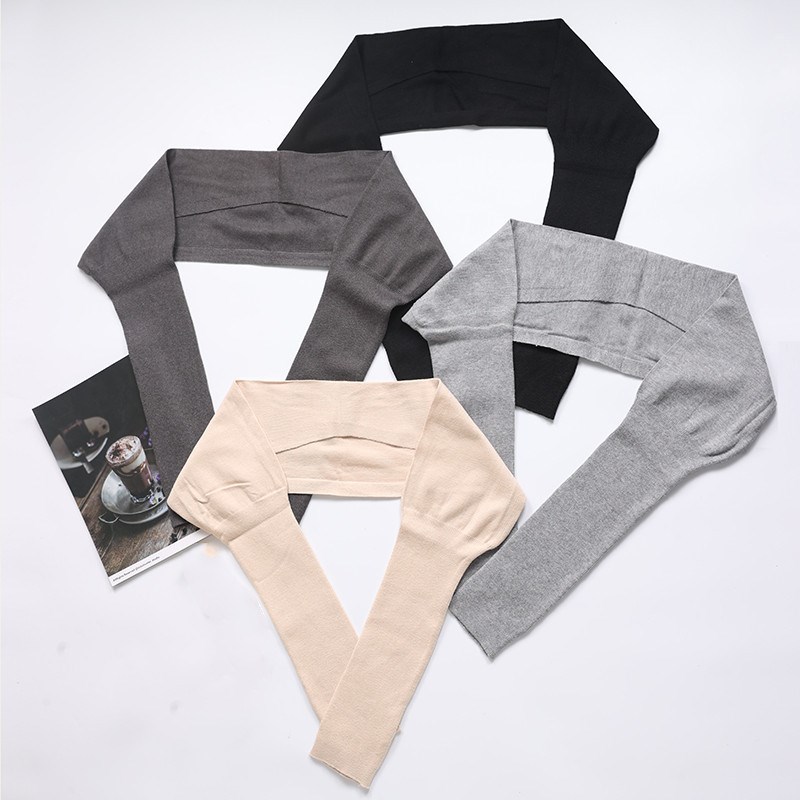 遮肩膀袖子连肩保暖袖套遮粗