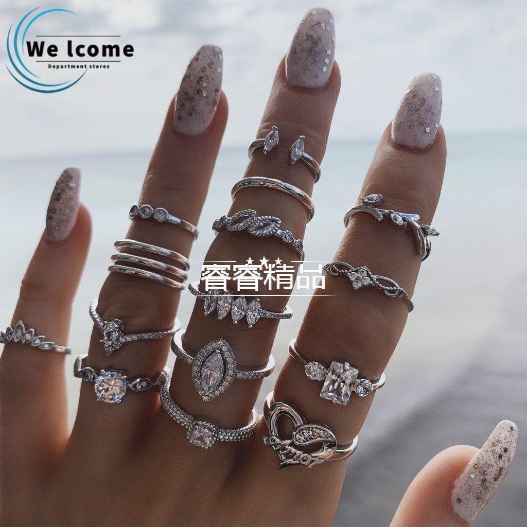 15pcs Womens joint rings finger jewelry ring accessories