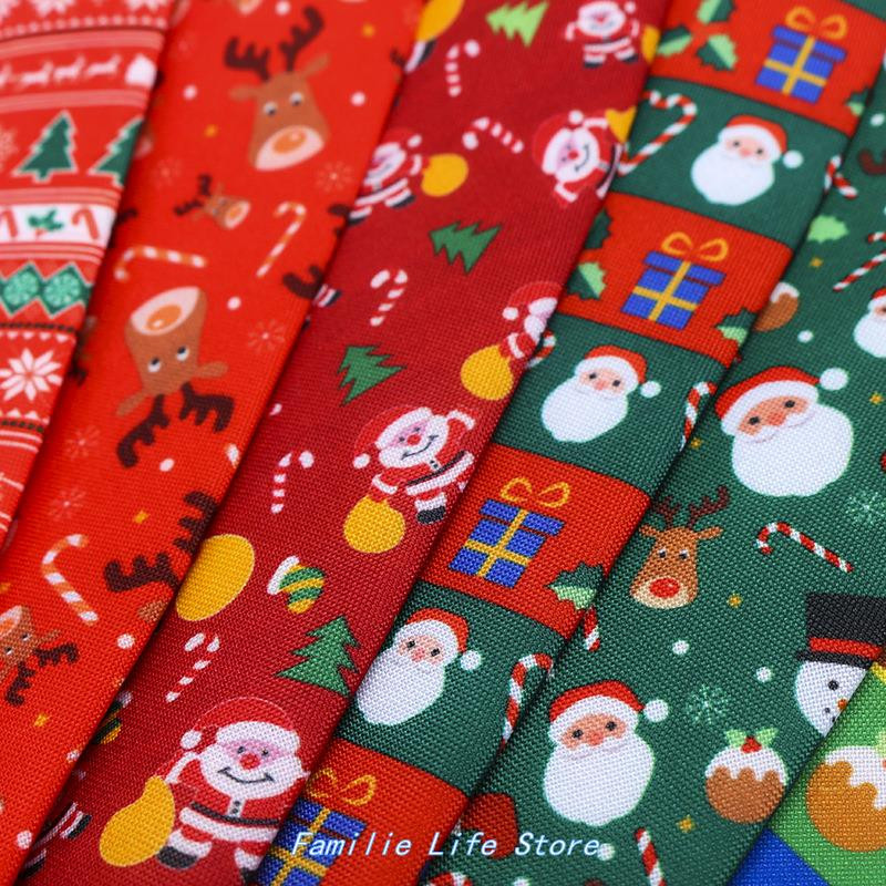 极速ChriStmaS tie polyeSter Silk flower Santa ClauS ChriStma