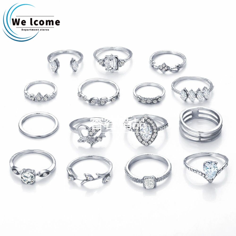 15pcs Womens joint rings finger jewelry ring accessories