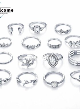 15pcs Womens joint rings finger jewelry ring accessories